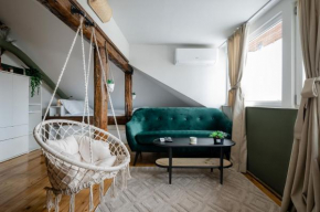 * The Sky-View Studio * in Cozy Boho Style